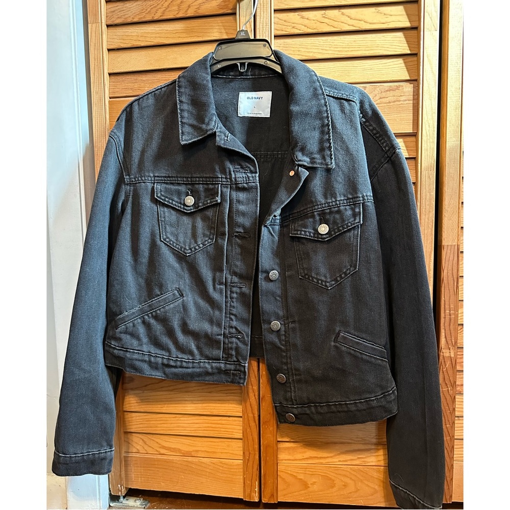 Black Old Navy Denim Jacket